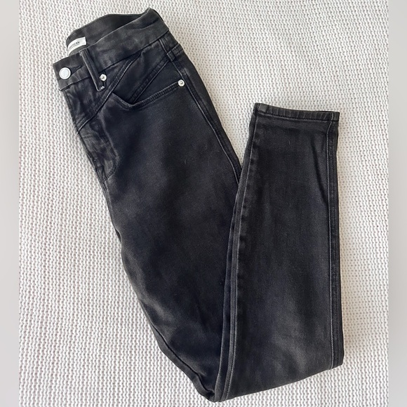 Good American Denim - Good American High Rise Black Skinny Jeans Size 2/26